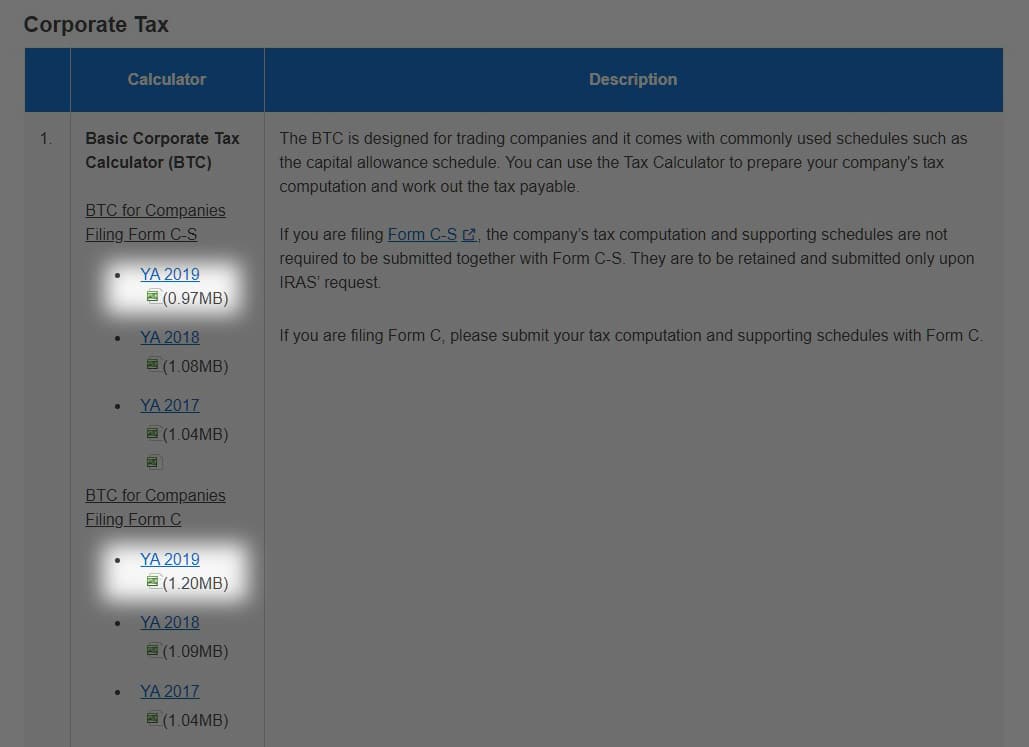 Singapore Tax Guide: IRAS Corporate Tax Calculator | Paul Wan & Co